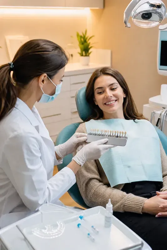 Professional teeth whitening consultation at Dr. Varun's Dental Clinic